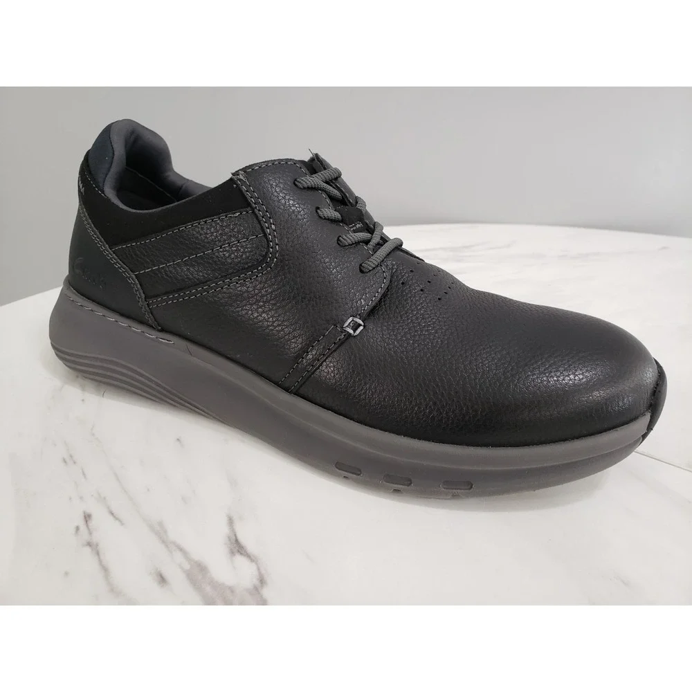 NEW WITHOUT BOX SIZE 9.5 Clarks MenS Motion Trek PT Black Leather 26179455 Shoes